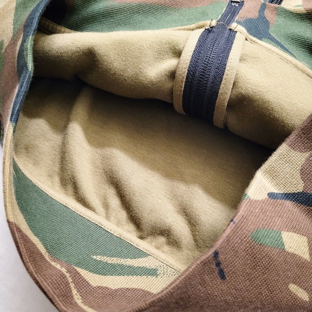 Polo Camouflage Camo Double Knit Fleece Hoodie Jacket Brown RL Green Black - Picture 9 of 14